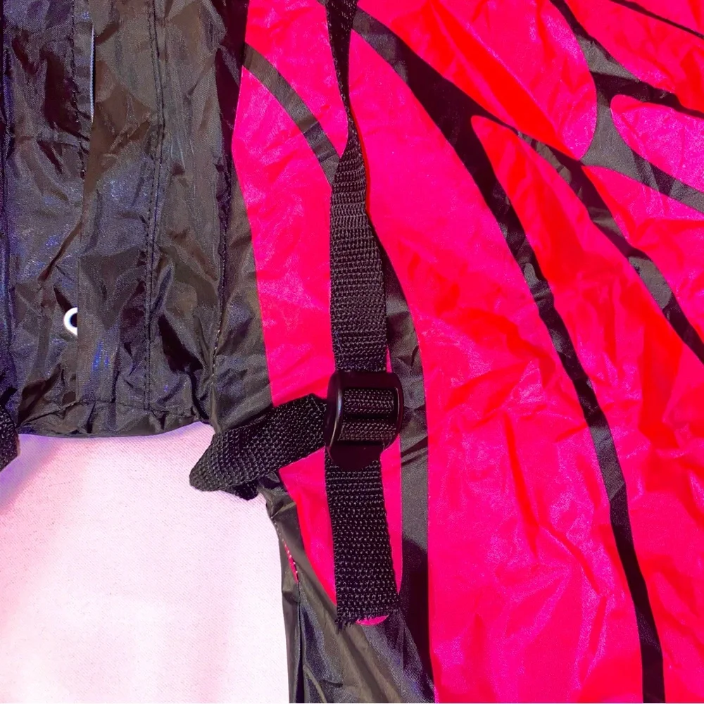 Butterfly Wings Costume w/ Batteries Pink Halloween Straps Easy Quick Inflatable